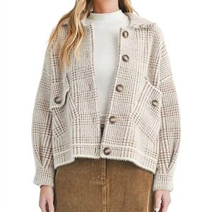 Sage the label Layla plaid jacket